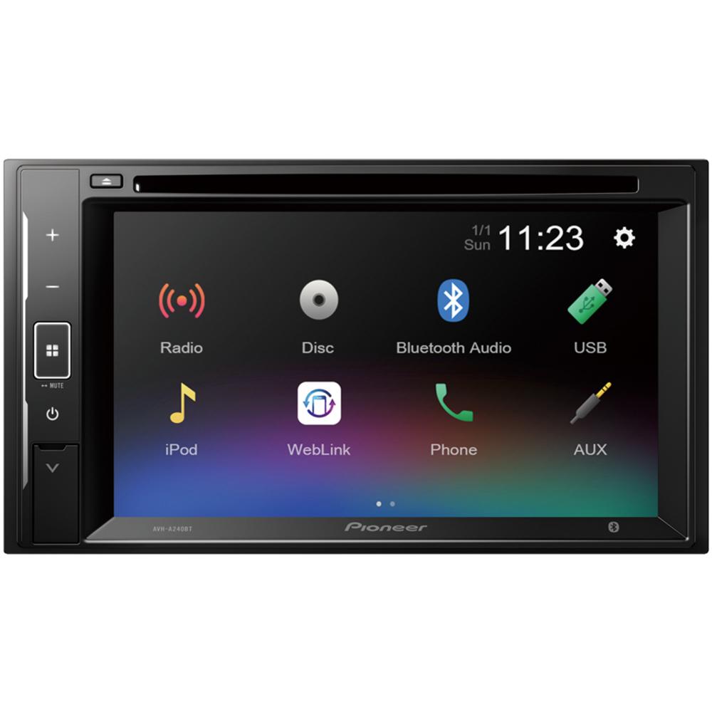 Pioneer AVH-A240BT 6.2" CD DVD Double Din Bluetooth USB Radio Car Stereo