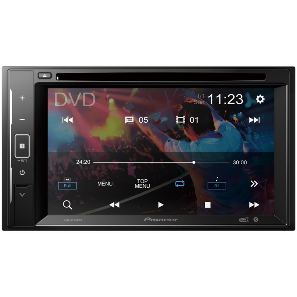 Pioneer AVH-A240DAB 6.2" CD DVD Double Din Bluetooth USB DAB Radio Car Stereo