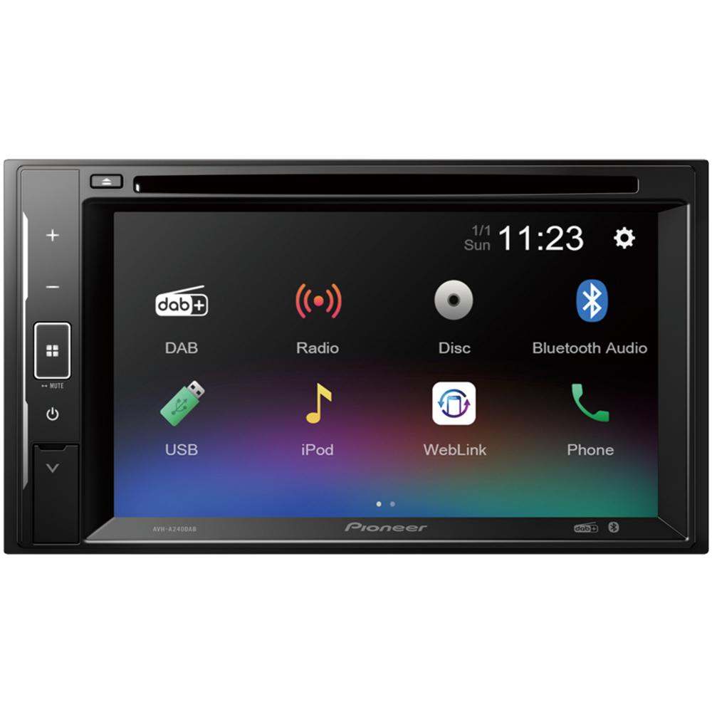 Pioneer AVH-A240DAB 6.2" CD DVD Double Din Bluetooth USB DAB Radio Car Stereo