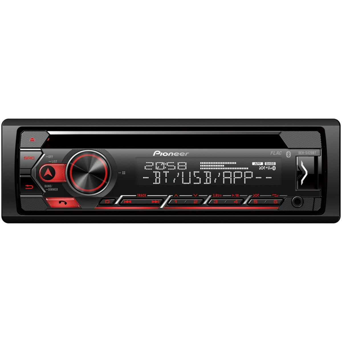 Pioneer DEH-S420BT CD Radio Bluetooth Spotify USB AUX iPhone Car Stereo
