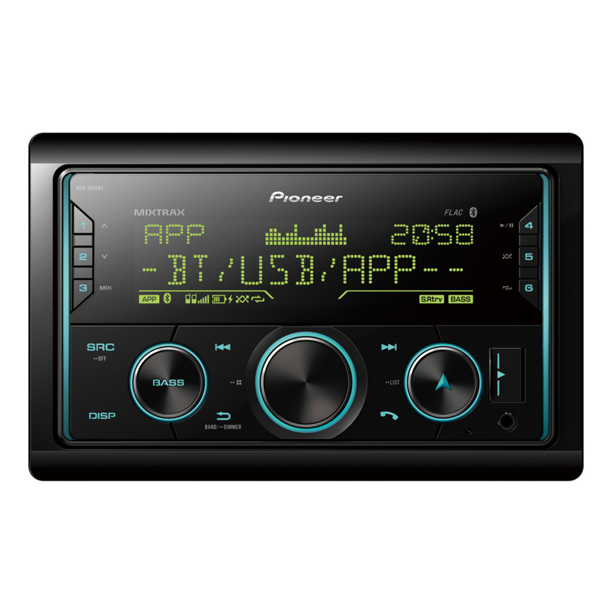 Pioneer MVH-S620BT Stereo USB AUX iPod Spotify Bluetooth Double Din Car Radio