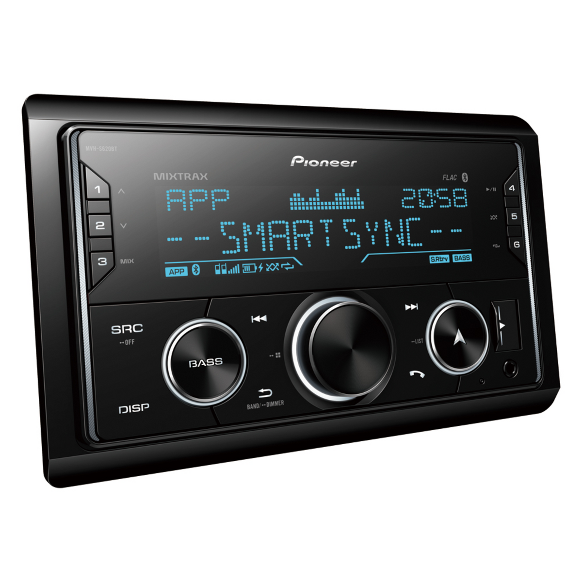 Pioneer MVH-S620BT Stereo USB AUX iPod Spotify Bluetooth Double Din Car Radio