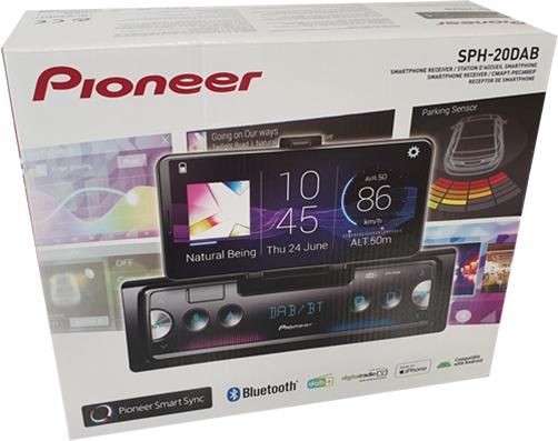 Pioneer SPH-20DAB Car Stereo Smartphone Holder Single Din Bluetooth USB Spotify