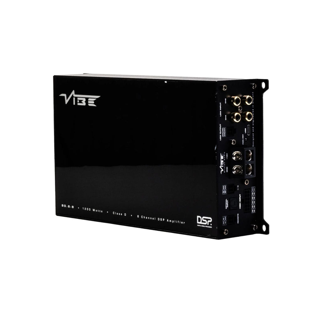 Vibe Powerbox 80.6-8DSP Amp Compact Micro Class D 6 Channel Car Stereo Amplifier