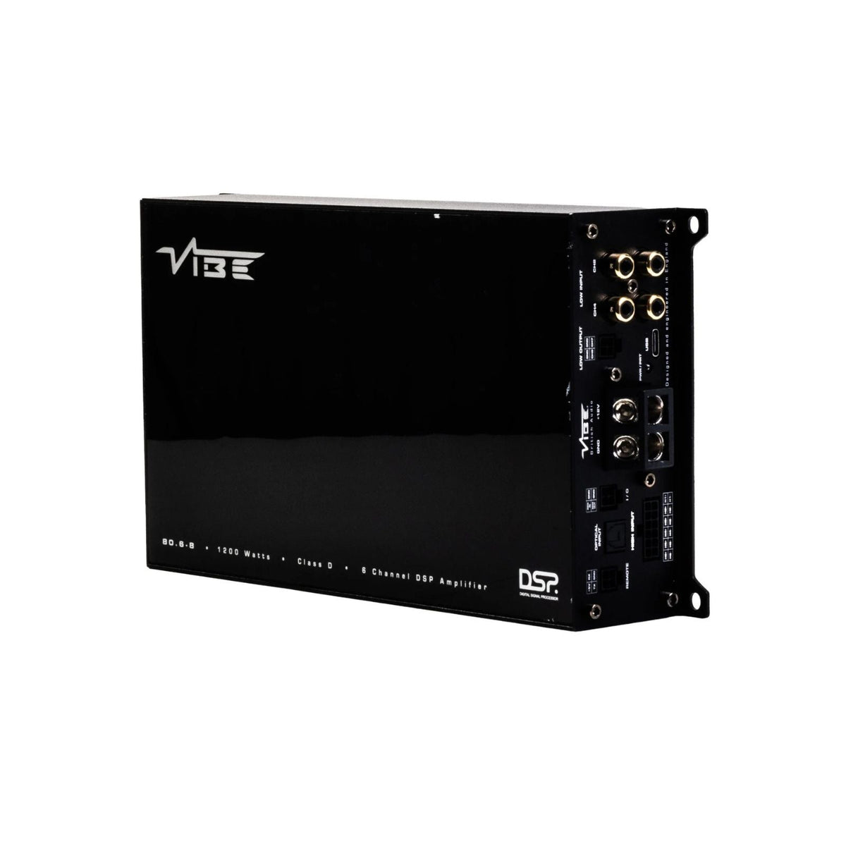 Vibe Powerbox 80.6-8DSP Amp Compact Micro Class D 6 Channel Car Stereo Amplifier