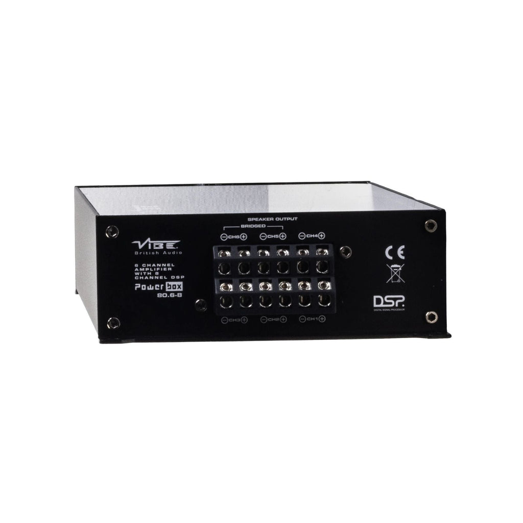 Vibe Powerbox 80.6-8DSP Amp Compact Micro Class D 6 Channel Car Stereo Amplifier