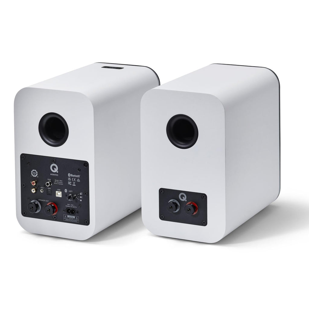 Q Acoustics M20 Wireless Powered Bookshelf Speakers aptX HD Bluetooth 5 White