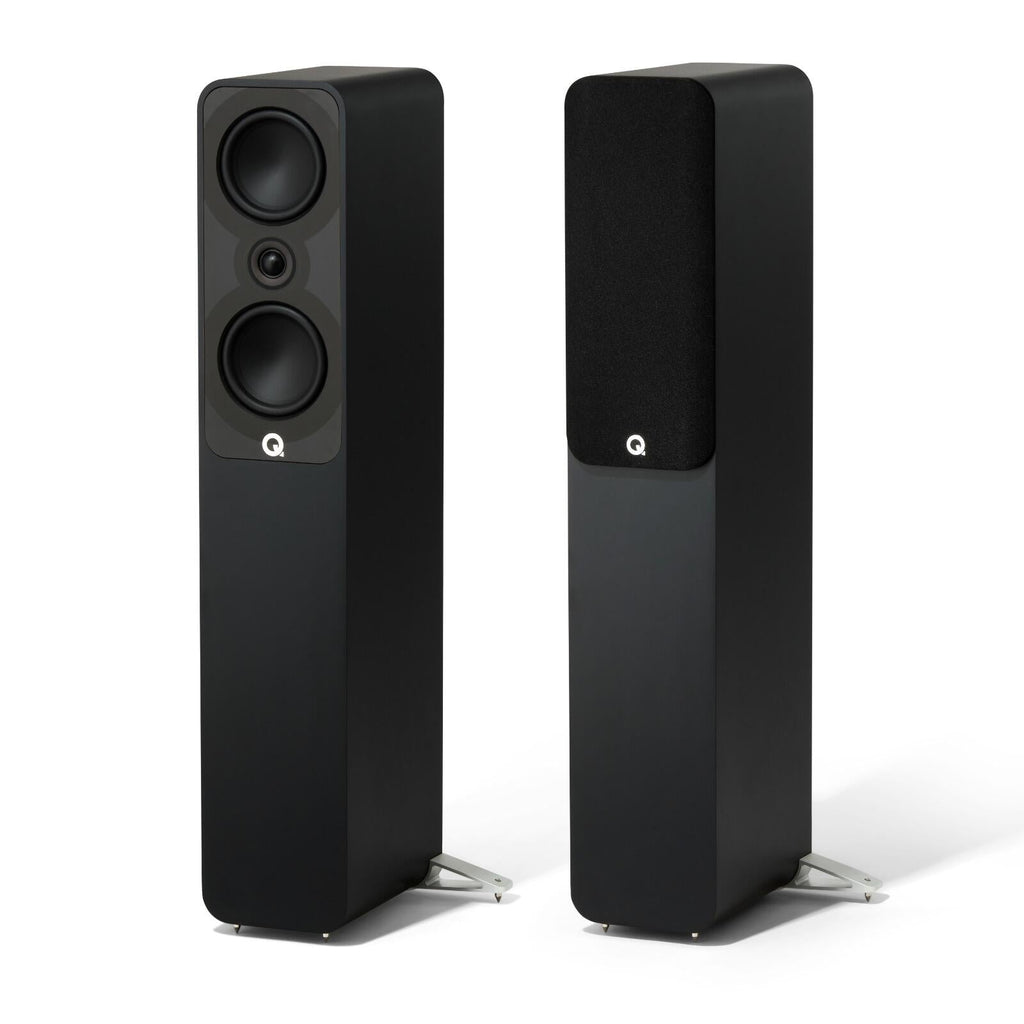 Q Acoustics 5040 Floorstanding Speakers HI-FI Home Cinema Satin Black QA5042