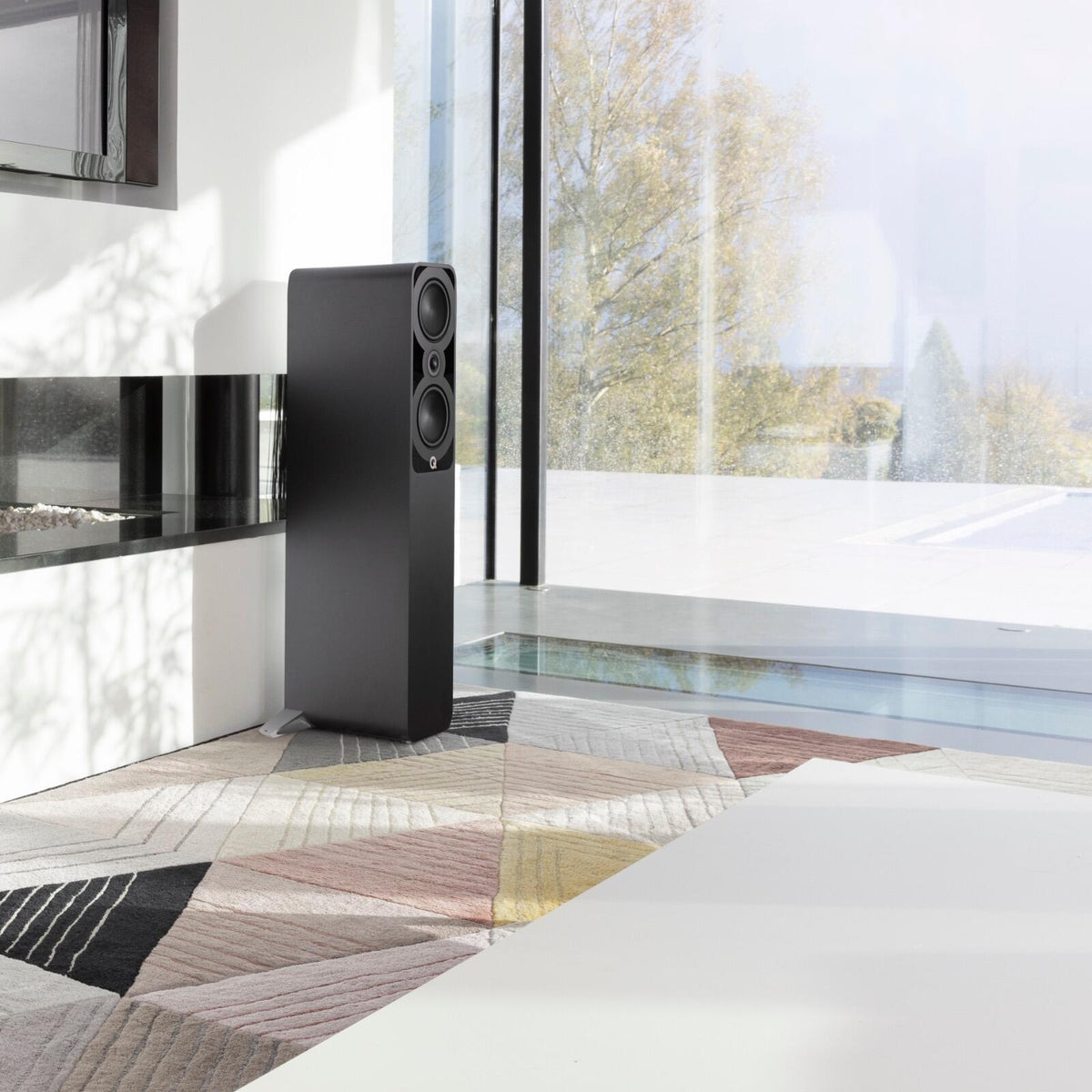 Q Acoustics 5040 Floorstanding Speakers HI-FI Home Cinema Satin Black QA5042