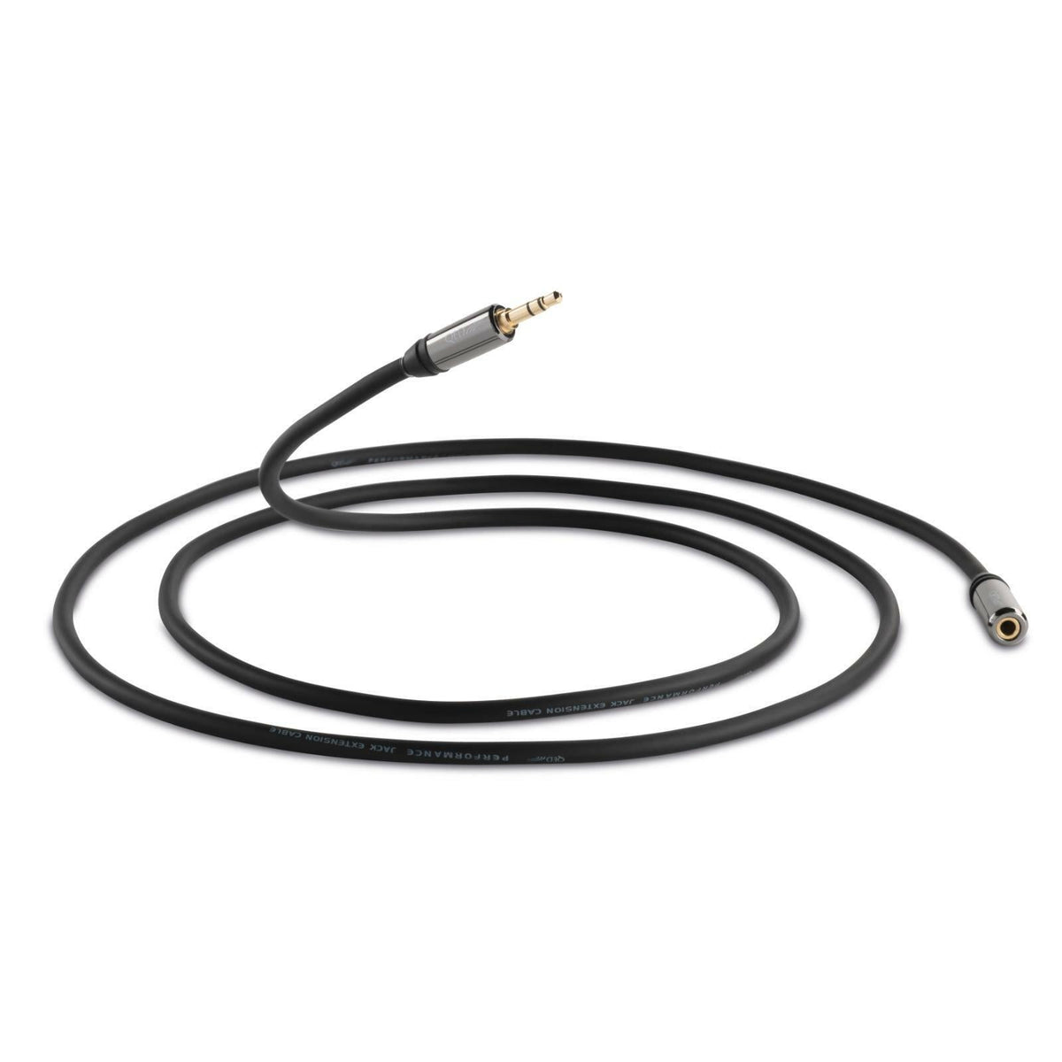 QED Performance QE7301 Headphone Extension 3.5mm Cable Jack to Socket AUX 1.5m