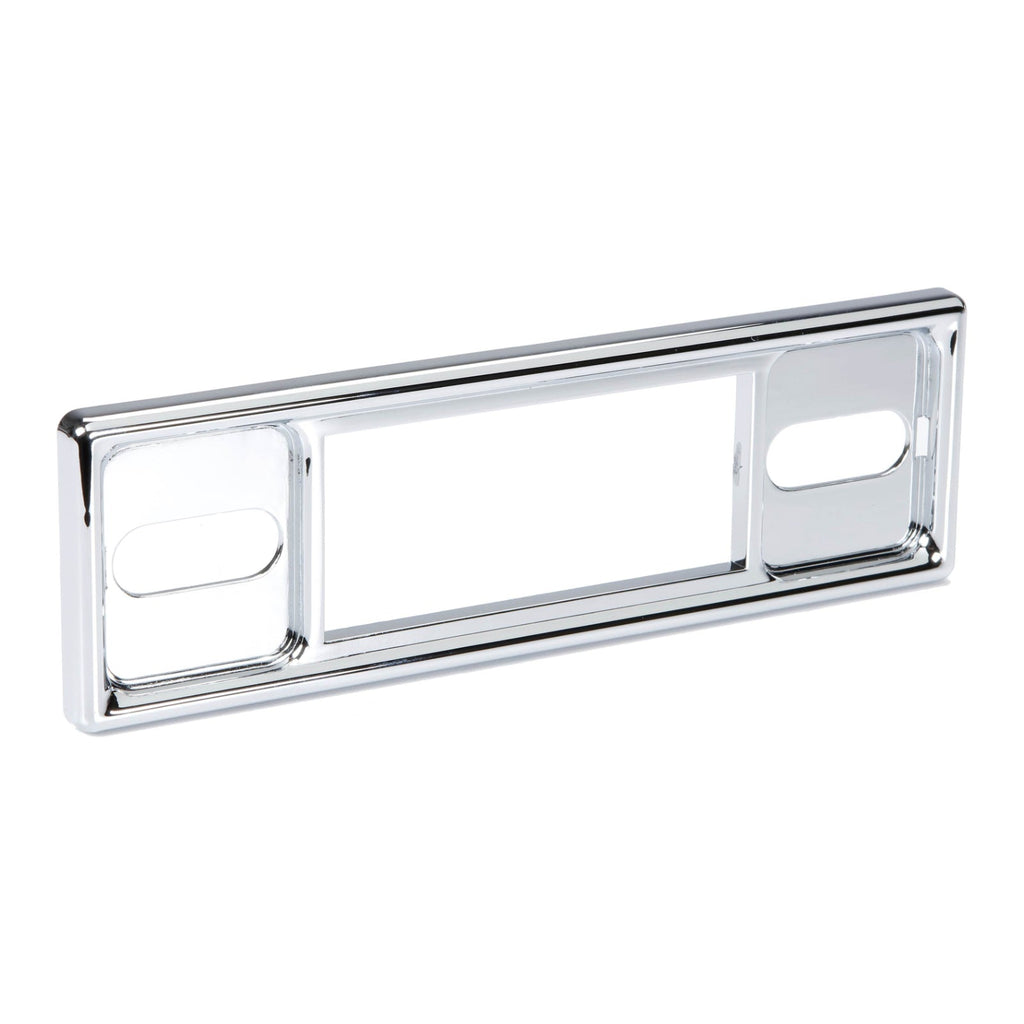 RetroSound Faceplate Chrome Black Pinstripe Inserts with Knob Set for RetroRadio