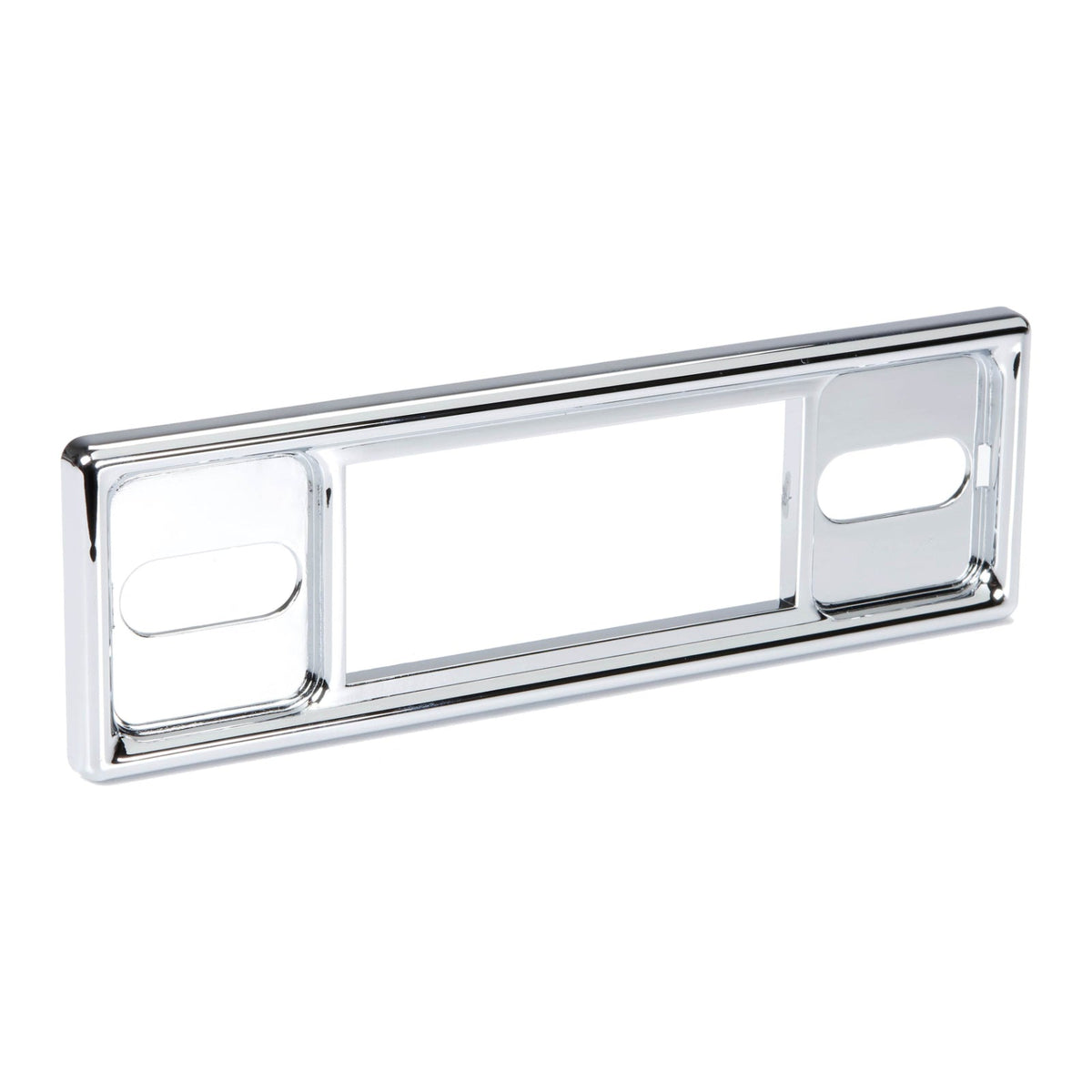 RetroSound Faceplate Chrome Black Pinstripe Inserts with Knob Set for RetroRadio