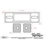 RetroSound Becker Style Motor 1 Bluetooth Radio Black Pebbled Chrome Classic Car