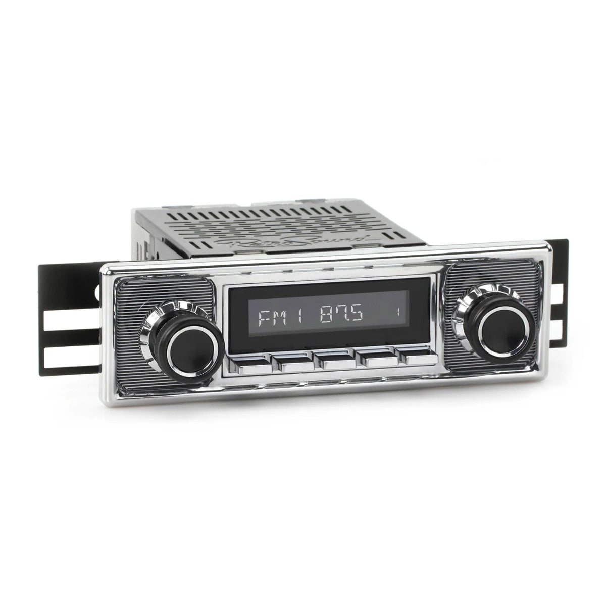 RetroSound Becker Style Motor 4 DAB Bluetooth Pinstripe Chrome Classic Car Radio
