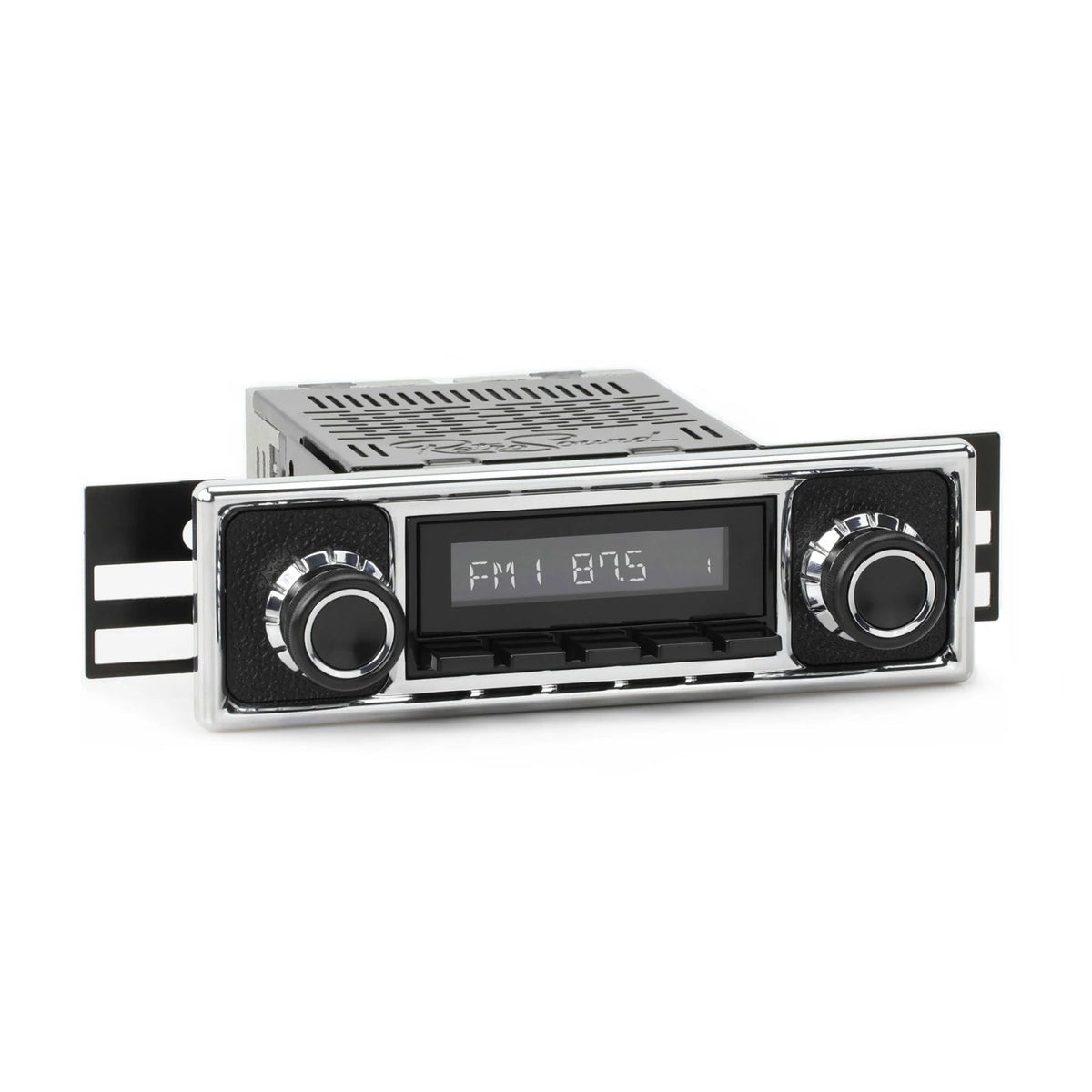 RetroSound Becker Style Motor 1 DAB Radio Black Pebbled Chrome Classic Stereo