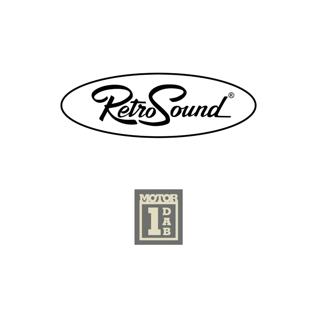 RetroSound Becker Style Motor 1 DAB Radio Black Pebbled Chrome Classic Stereo