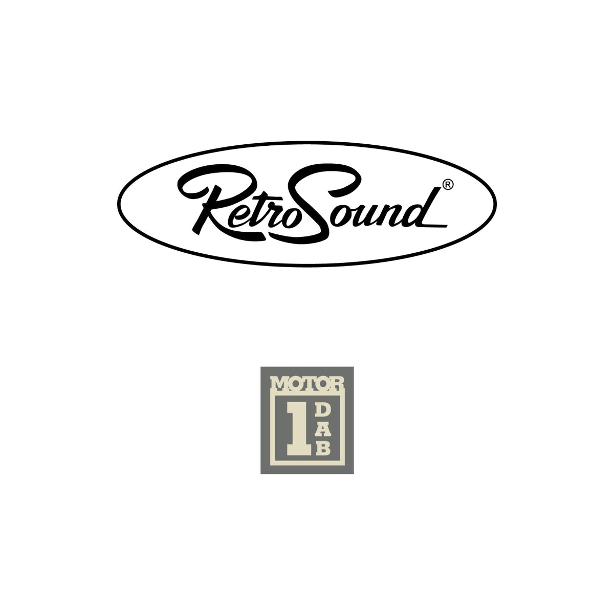 RetroSound Becker Style Motor 1 DAB Radio Black Pebbled Chrome Classic Stereo