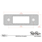 RetroSound Euro Style Motor 1 Bluetooth FM AM Radio All Black Classic Car Stereo