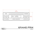 RetroSound Grand Prix Motor 2 Bluetooth Radio FM AM 1980's Classic Car Stereo