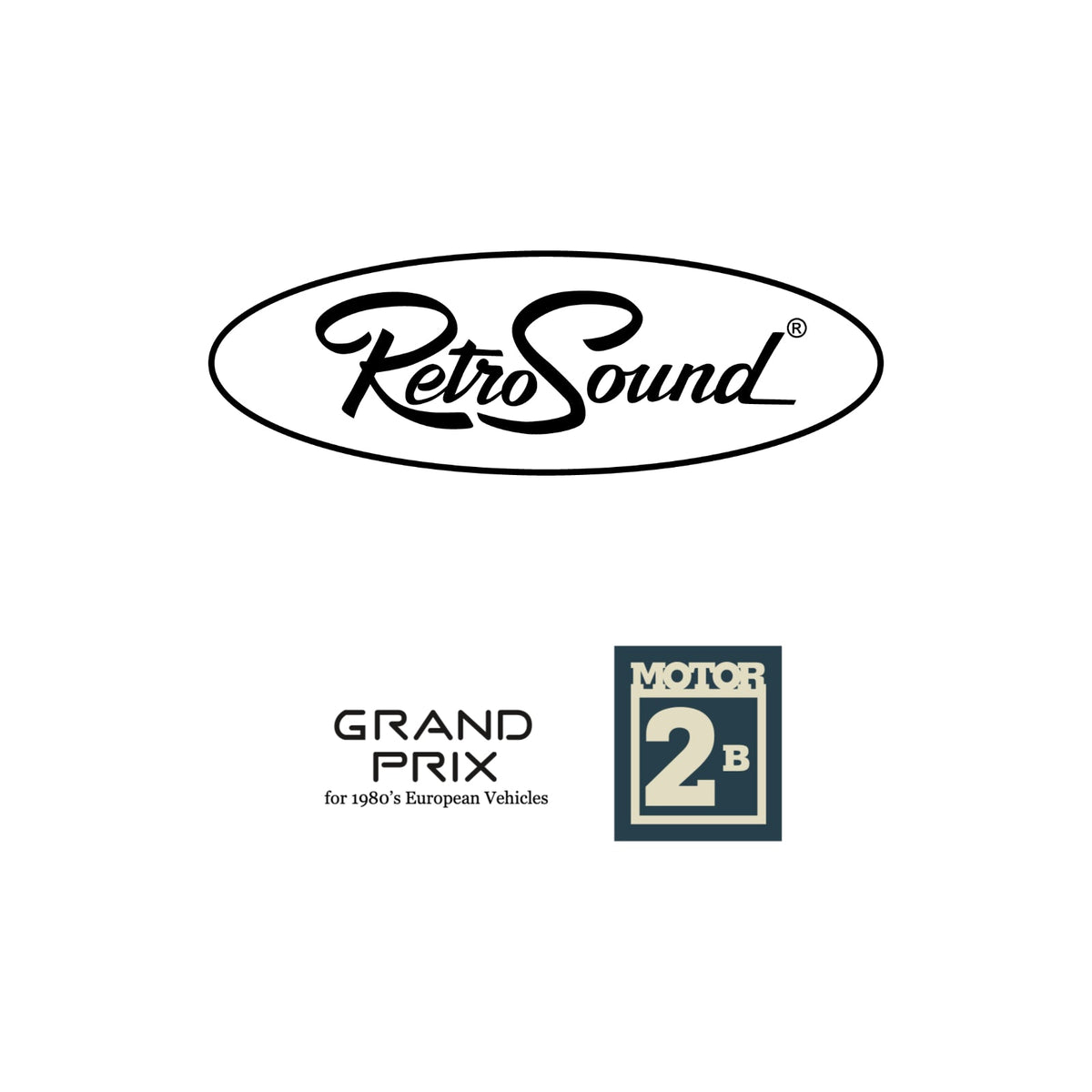 RetroSound Grand Prix Motor 2 Bluetooth Radio FM AM 1980's Classic Car Stereo