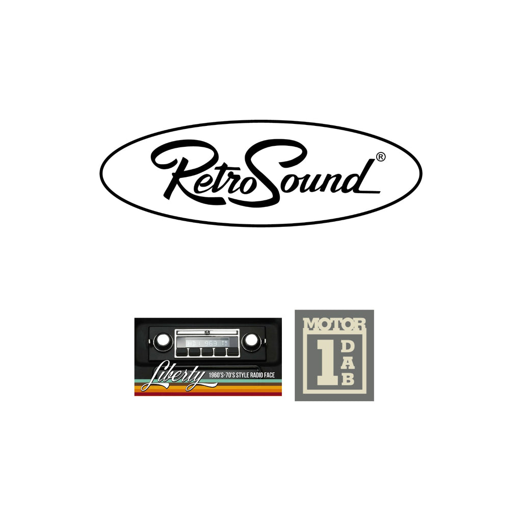 RetroSound Liberty Motor 1 DAB FM Radio Bluetooth Black & Chrome Classic Stereo