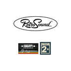 RetroSound Liberty Motor 2 Bluetooth Radio FM Black & Chrome Classic Car Stereo