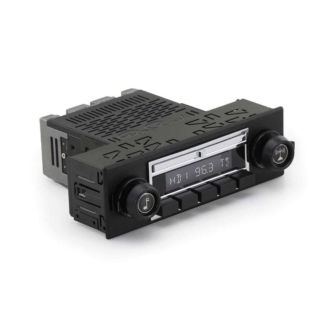 RetroSound Liberty Motor 2 Bluetooth Radio FM Black & Chrome Classic Car Stereo