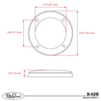RetroSound 4 Inch Speaker Grills Sold as a Pair Low Key Plain Black Mesh Grill