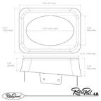 RetroSound RetroPod Surface Mount Kick Panel Speaker Pods for 4x6 Inch Speakers