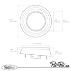 RetroSound RetroPod Surface Mount Kick Panel Speaker Pods for 6.5 Inch Speakers
