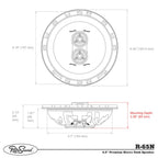 RetroSound Premium Single Triax Speaker 6.5 Inch with Bracket RS-UB1KT 50w RMS