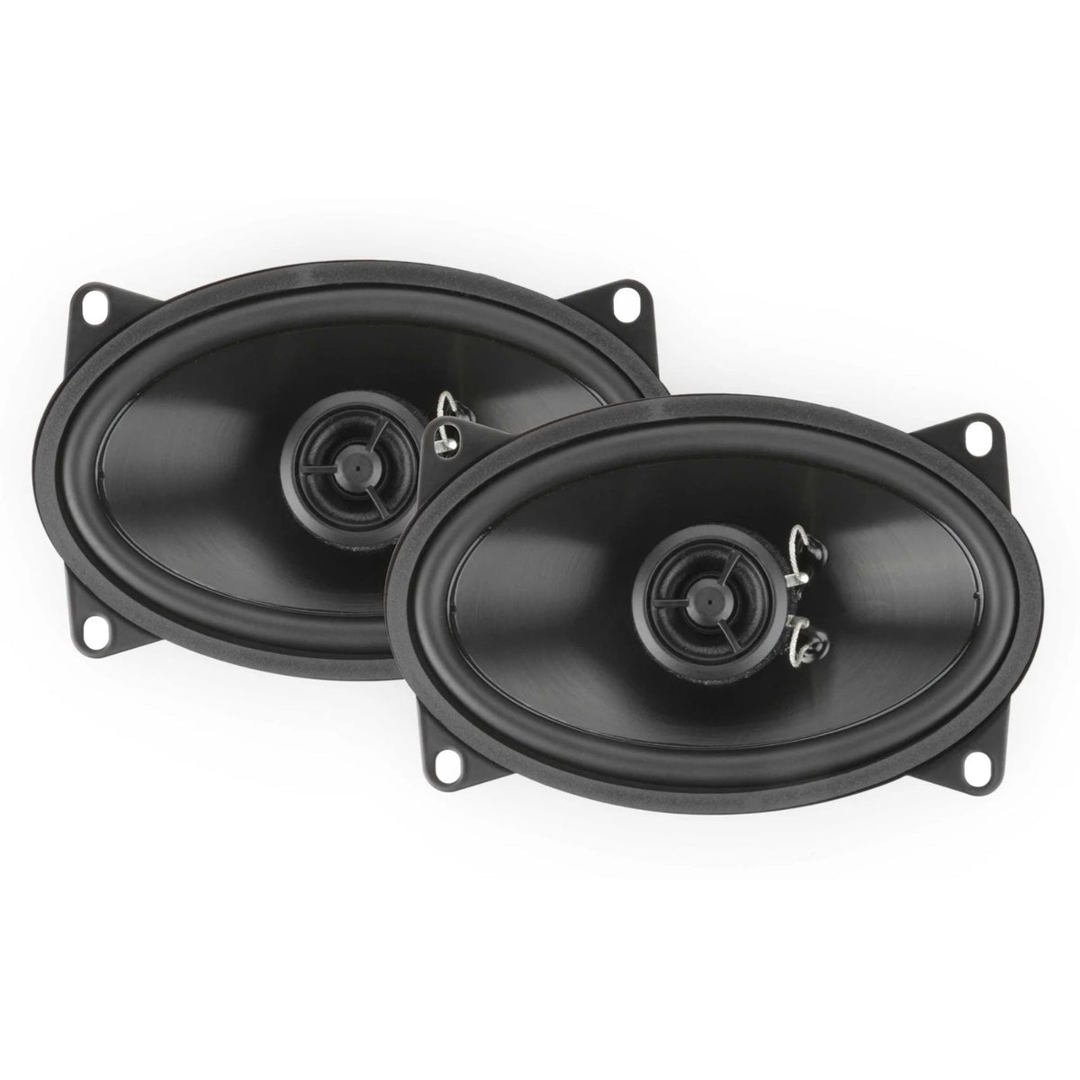 RetroSound Premium Stereo Speakers 4x6 Inch with Grills Sold as a Pair 25w RMS