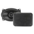 RetroSound Premium Stereo Speakers 4x6 Inch with Grills Sold as a Pair 25w RMS