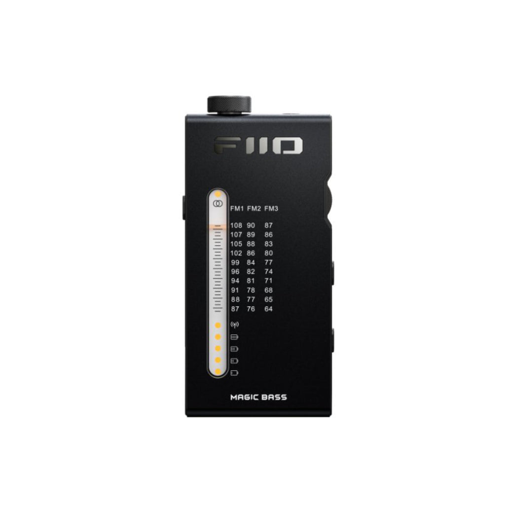 FiiO R11 Portable FM Radio Stereo Receiver Aluminium Body Earbuds Included Black