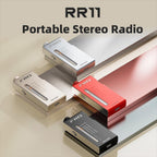 FiiO R11 Portable FM Radio Stereo Receiver Aluminium Body with Earbuds Silver
