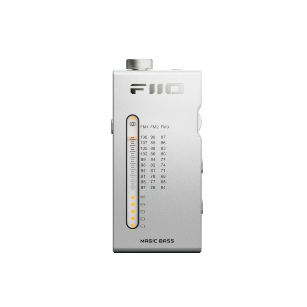 FiiO R11 Portable FM Radio Stereo Receiver Aluminium Body with Earbuds Silver