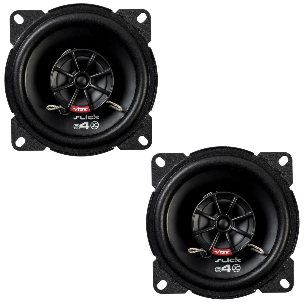 Vibe Slick SLICK4-V7 4 Inch 2 Way Coaxial Car Speakers 50w RMS Pair