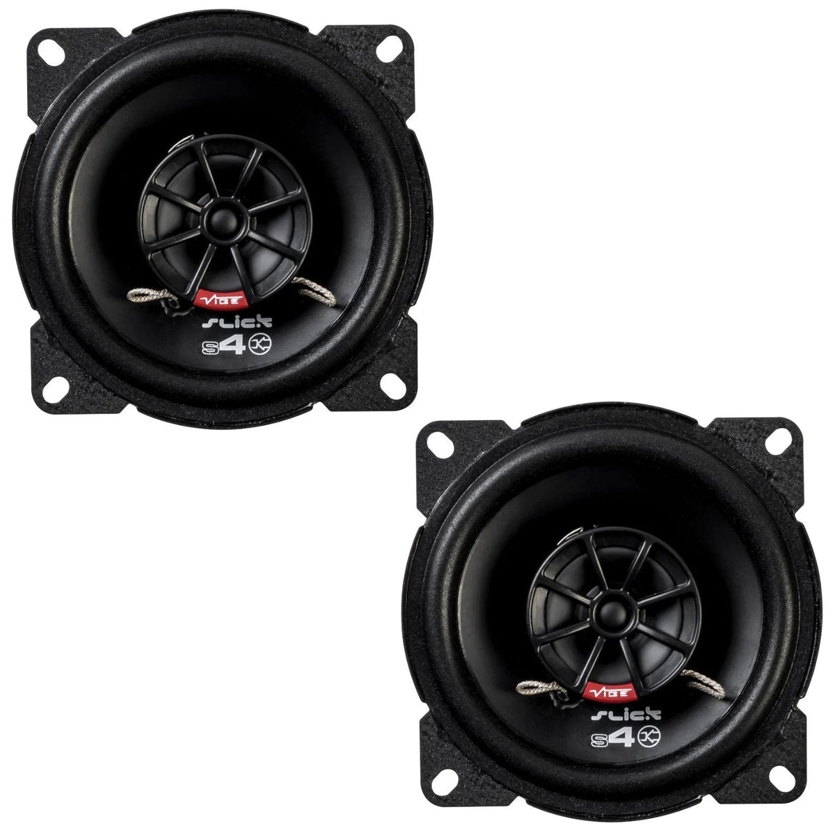 Vibe Slick SLICK4-V7 4 Inch 2 Way Coaxial Car Speakers 50w RMS Pair