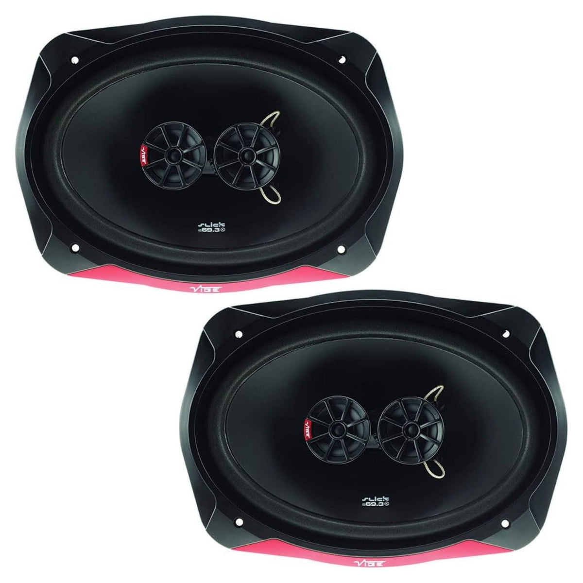 Vibe Slick SLICK693-V7 6x9 Inch 2 Way Coaxial Car Speakers 160w RMS Pair