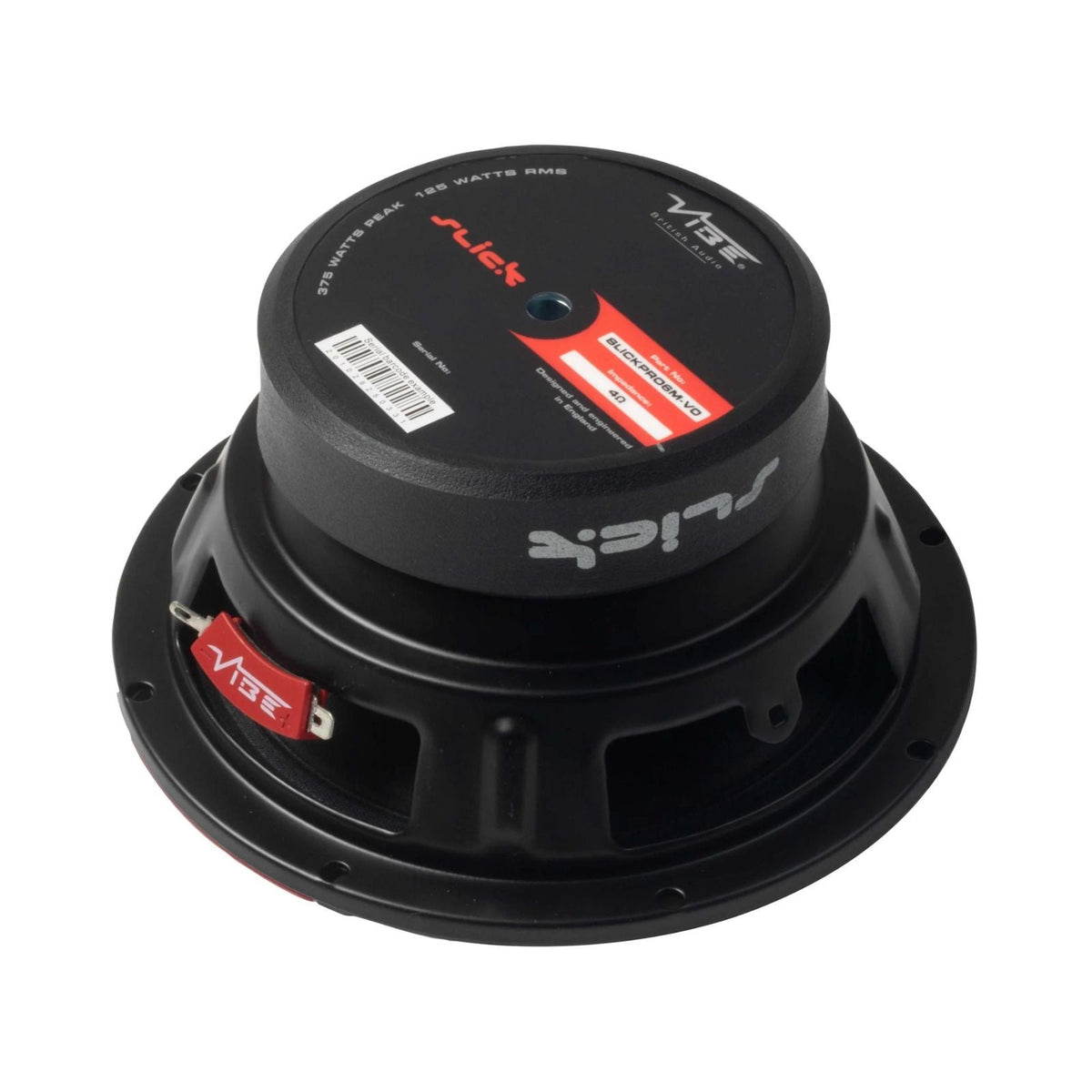 Vibe Slick SLICKPRO6M-V0 6 Inch Pro Audio Midrange Speakers 125w RMS Pair