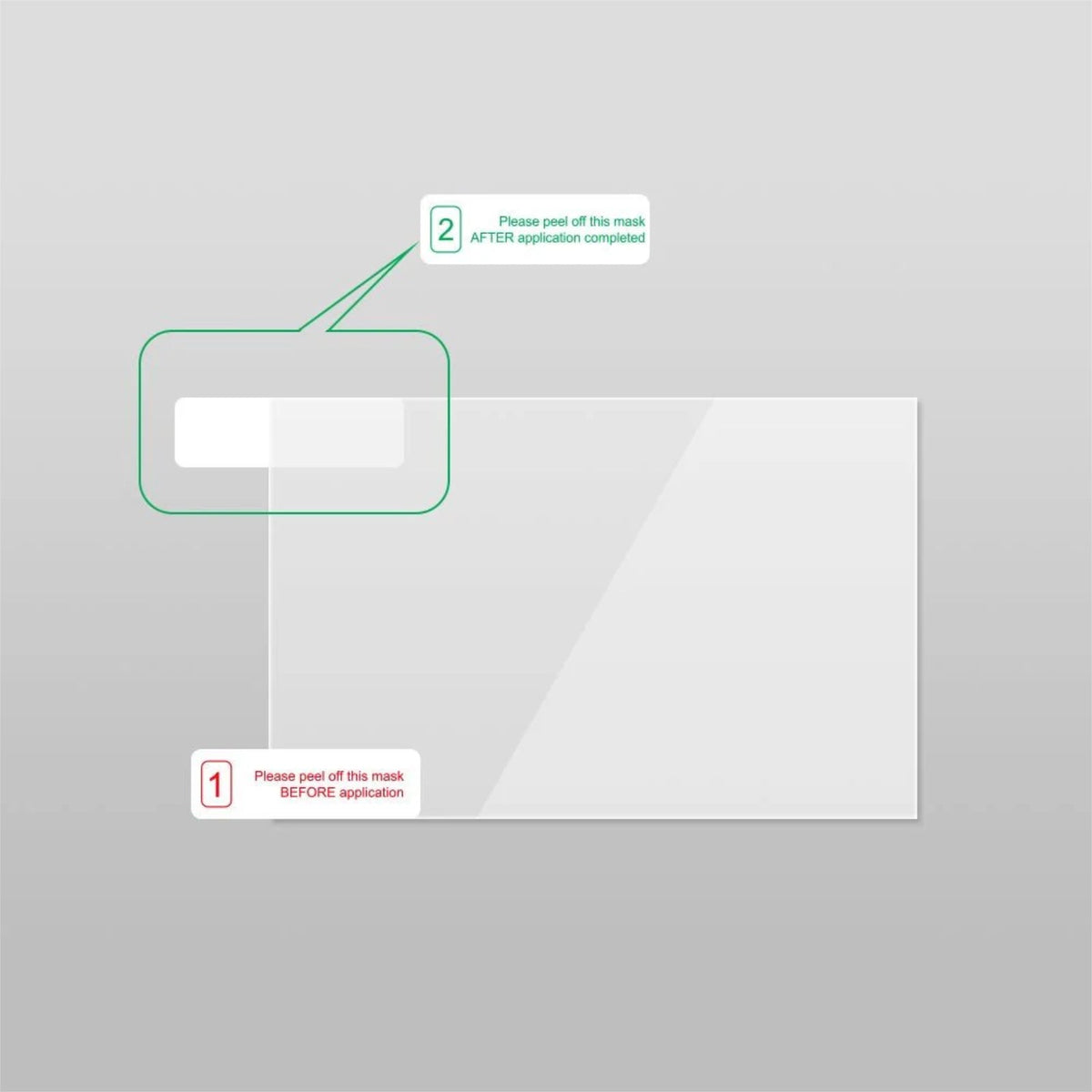 Viofo Adhesive Sticky Pad & Transparent Static Sticker for A119 Mini Dash Cams