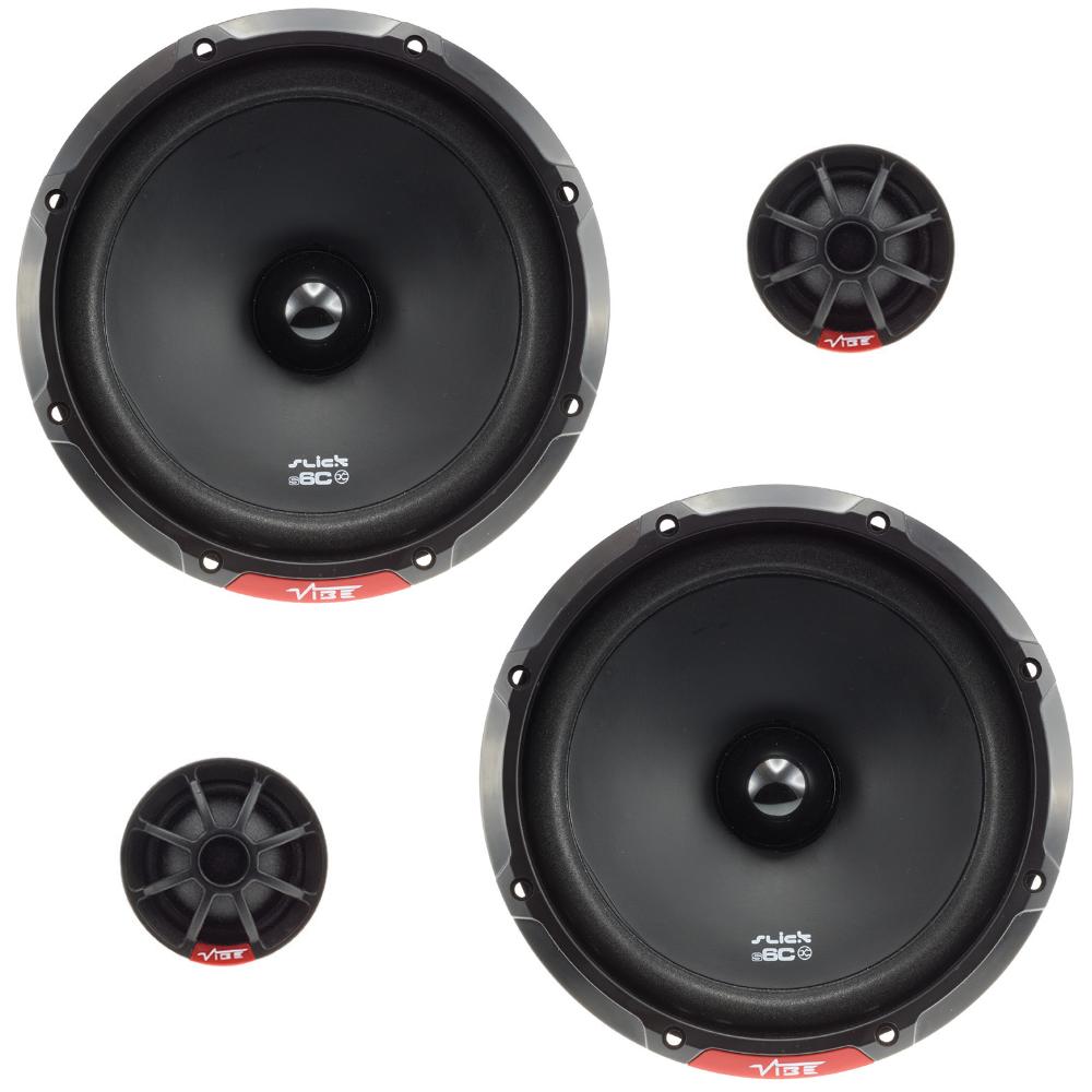 Vibe Slick 6C V7 6.5" 17cm 2 Way Car Door Component Speakers 90w RMS