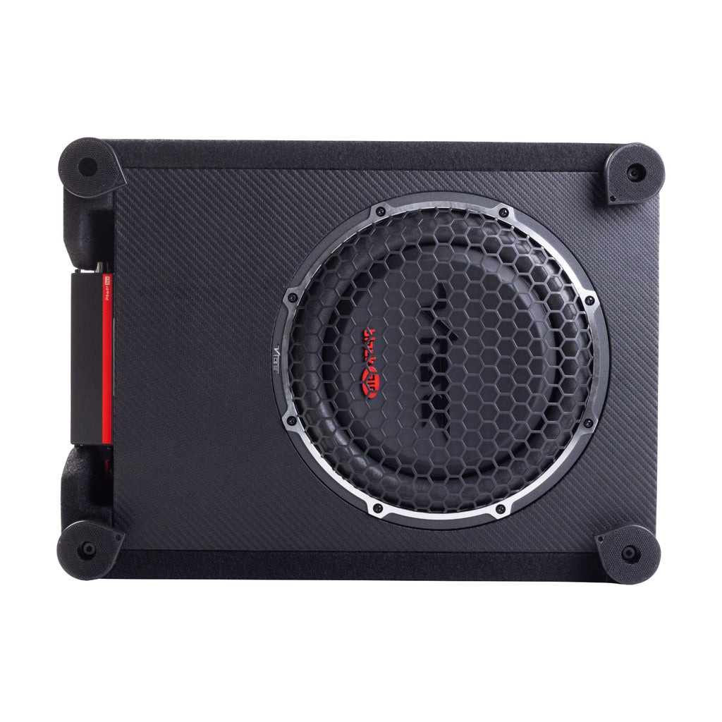 Vibe Active 10 Inch Sub Compact Black Air Amplified Subwoofer BA10ASQ 300w RMS