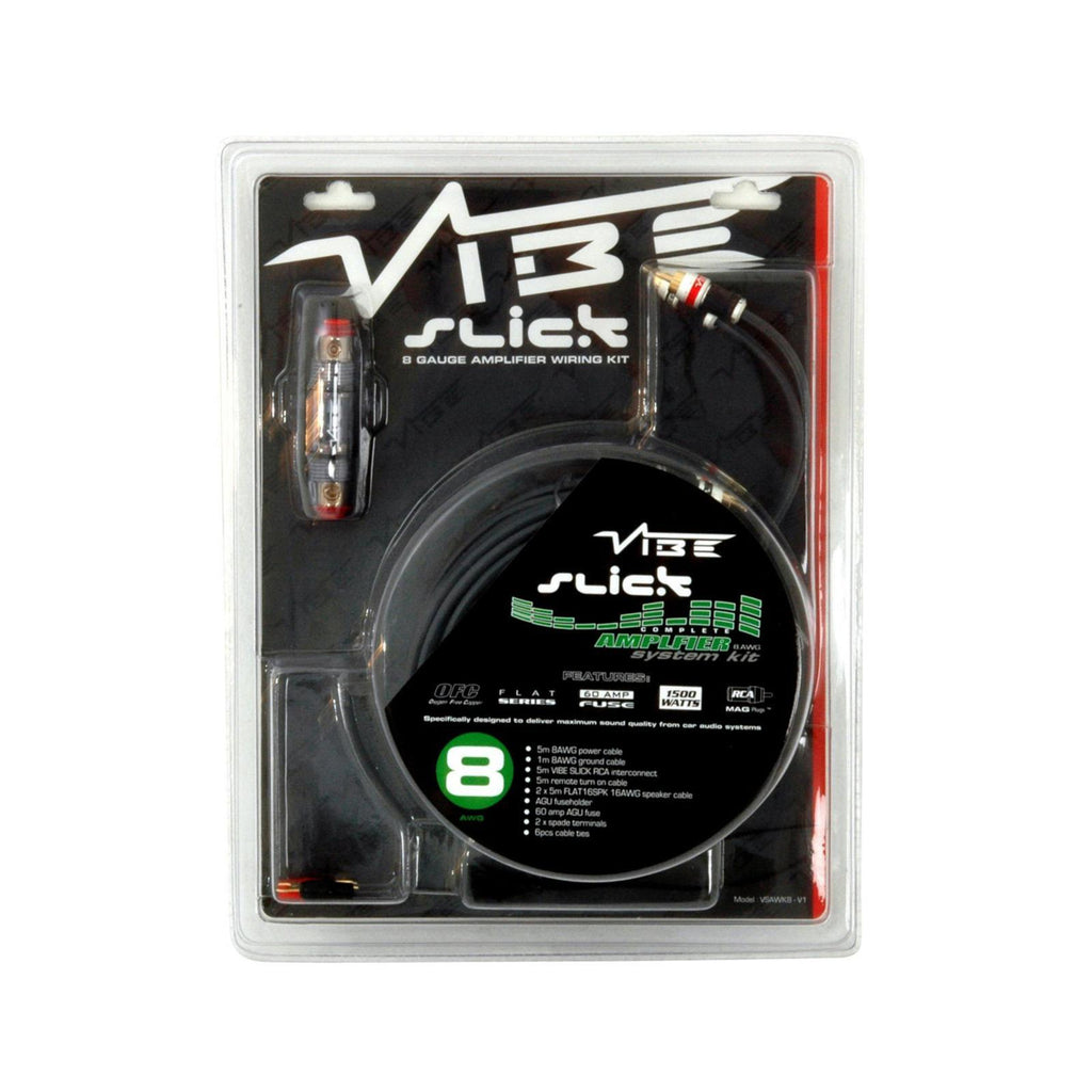 Vibe Amp Wiring Kit 4 AWG Amplifier Power, Earth RCA & Fuse Holder VSAWK4-V1