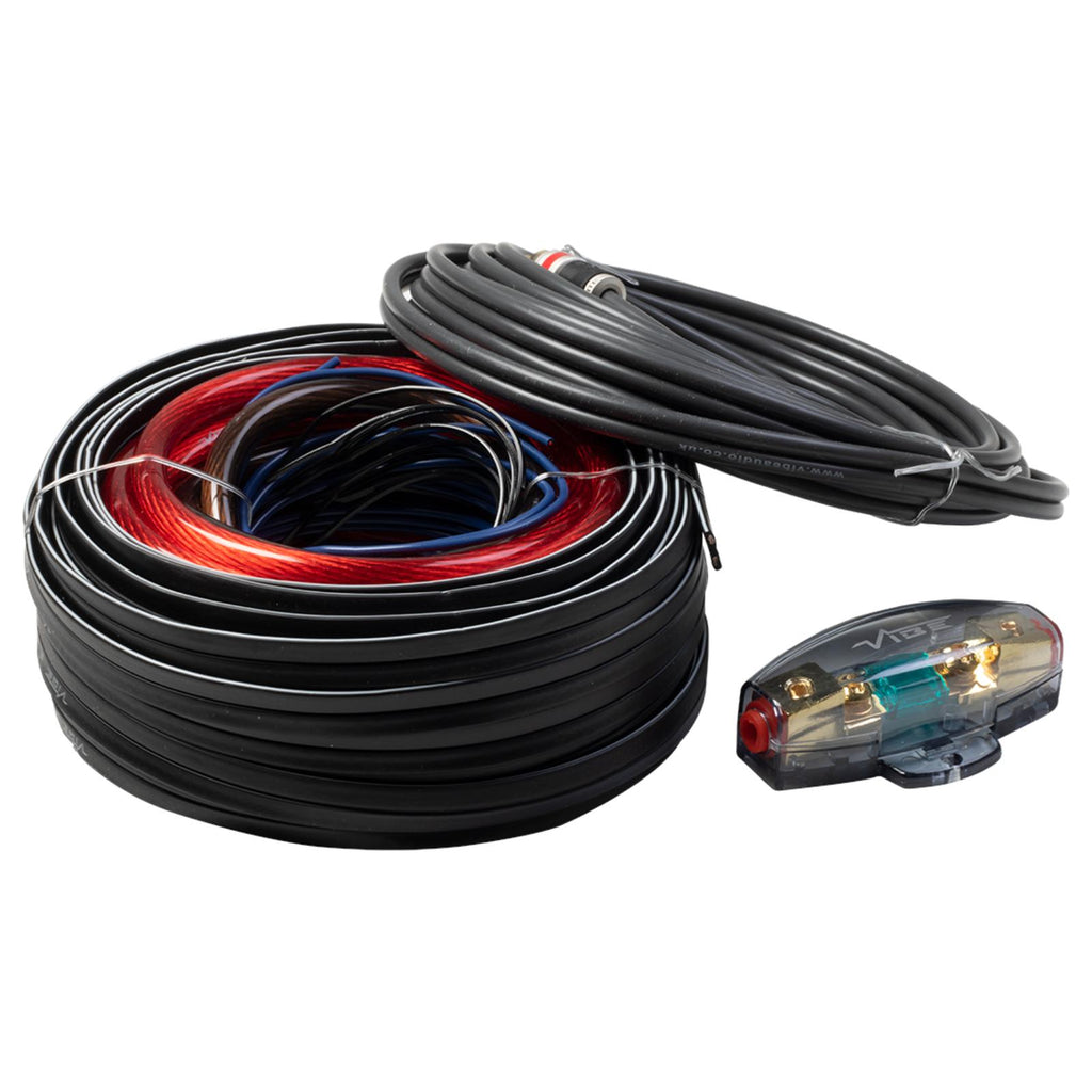 Vibe Amp Wiring Kit 4 AWG Amplifier Power, Earth RCA & Fuse Holder VSAWK4-V1