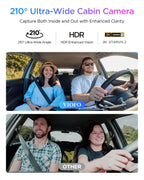 Viofo A329S 3CH Dash Cam 4K Front 2K Rear 2K Cabin Starvis 2 GPS WIFI HDR Camera