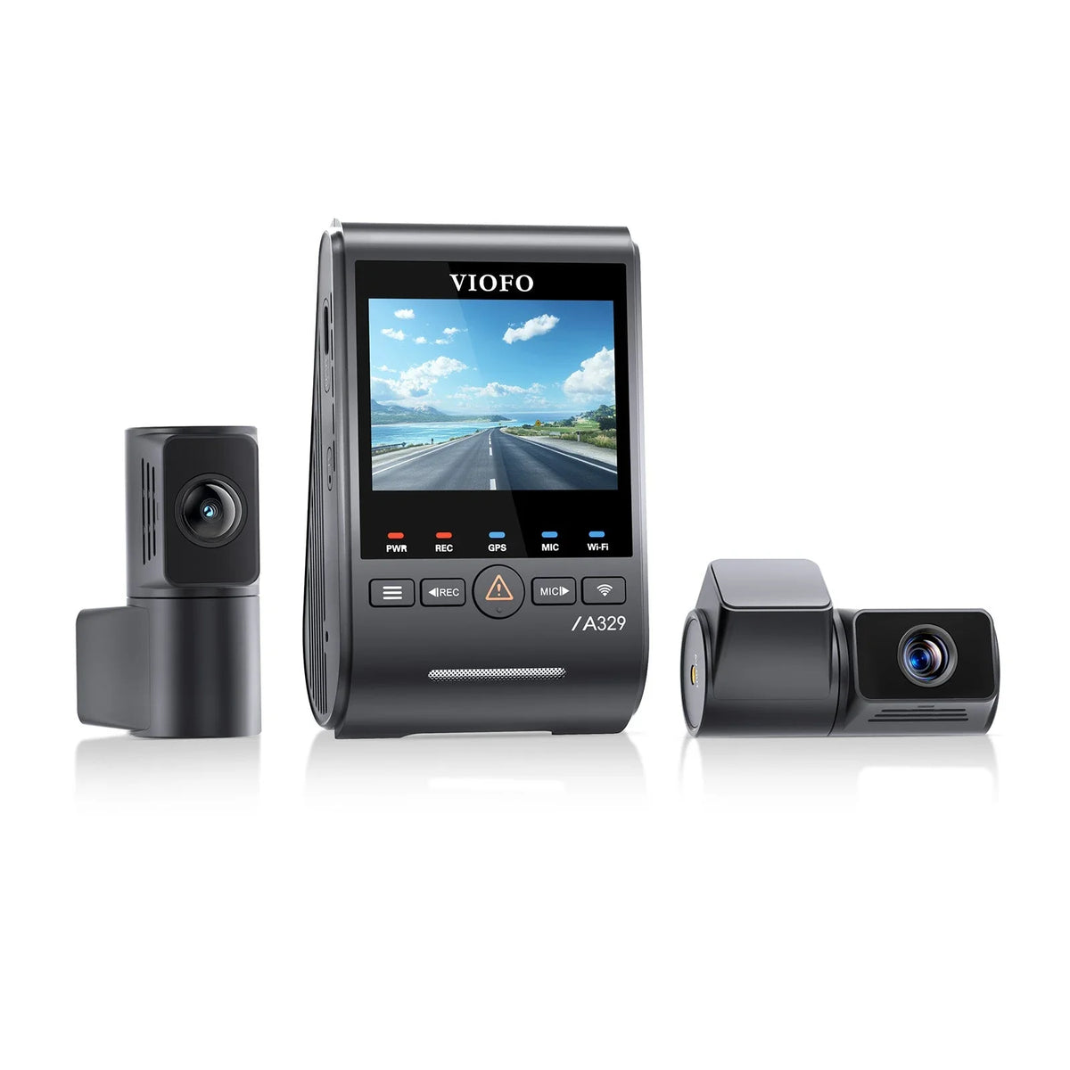 Viofo A329T 3CH Dash Cam 4K Front 2K Rear 2K Telephoto Starvis 2 GPS WIFI Camera