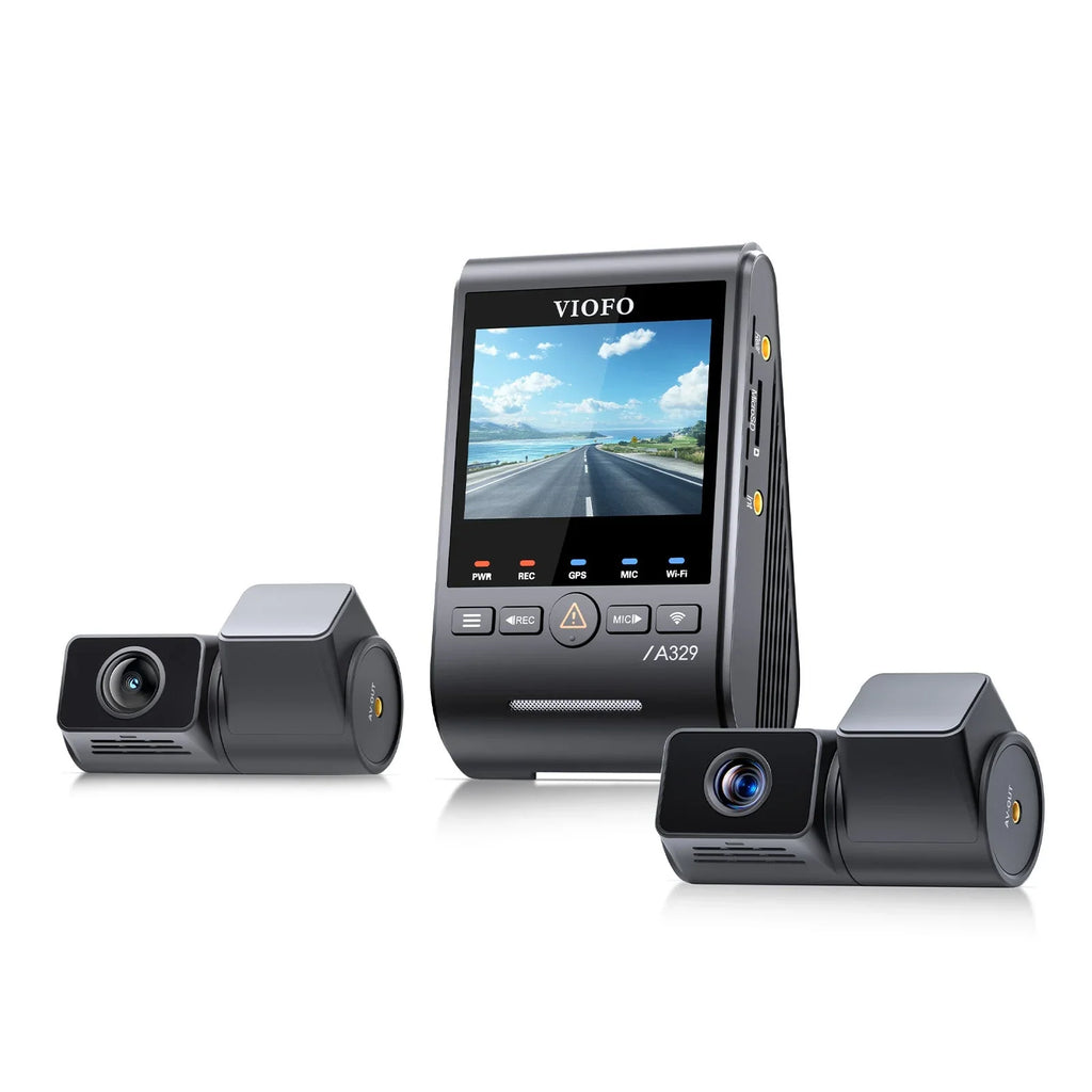 Viofo A329T 3CH Dash Cam 4K Front 2K Rear 2K Telephoto Starvis 2 GPS WIFI Camera