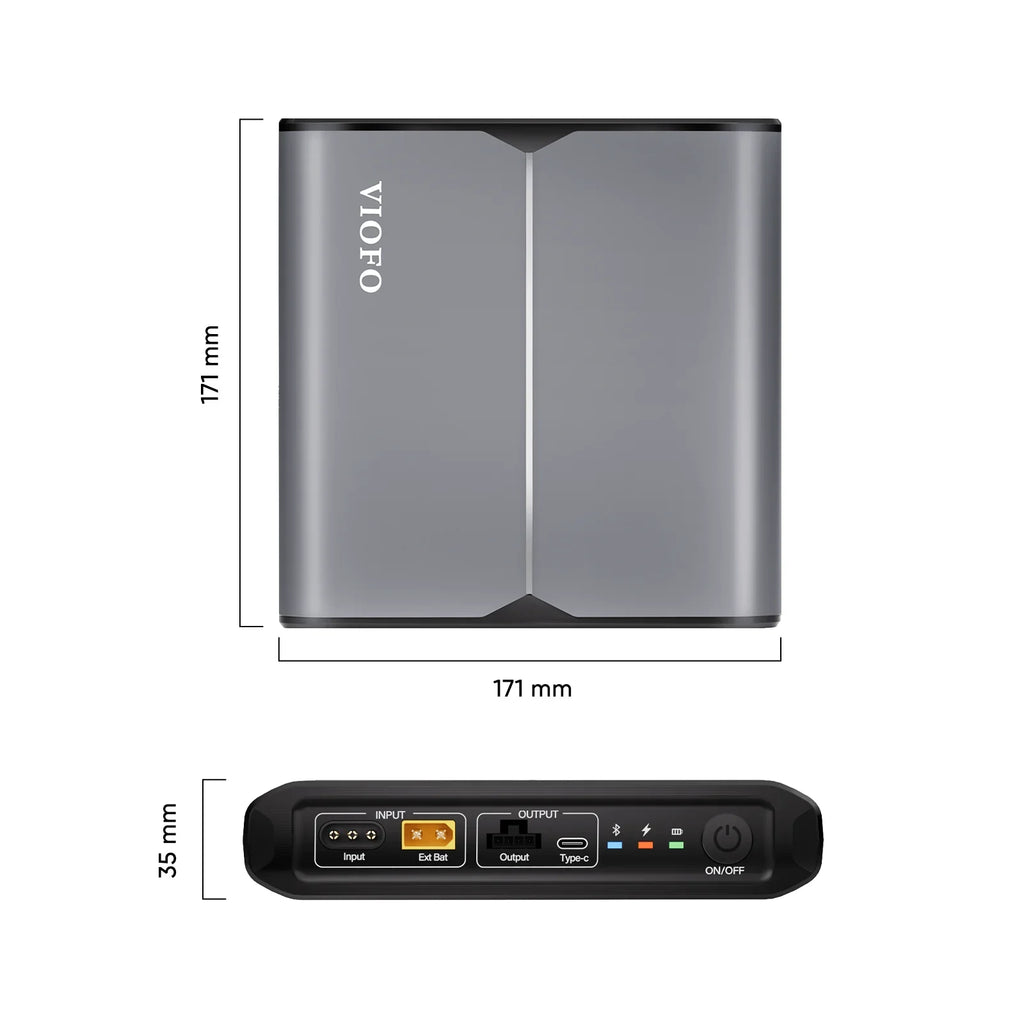 Viofo BP100 & EP100 Dash Cam Battery Pack for Parking Mode Protection 15300mAh