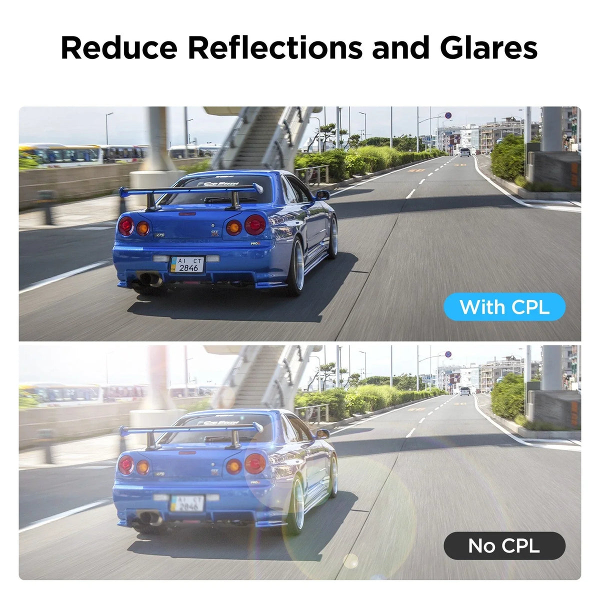 Viofo CPL-200 Circular Polariser Filter Anti Glare for A329 A229 A139 Dash Cams
